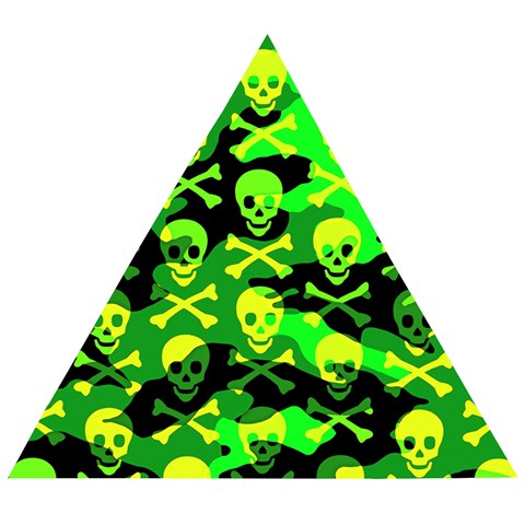 Skull Camouflage Wooden Puzzle Triangle from ArtsNow.com Front