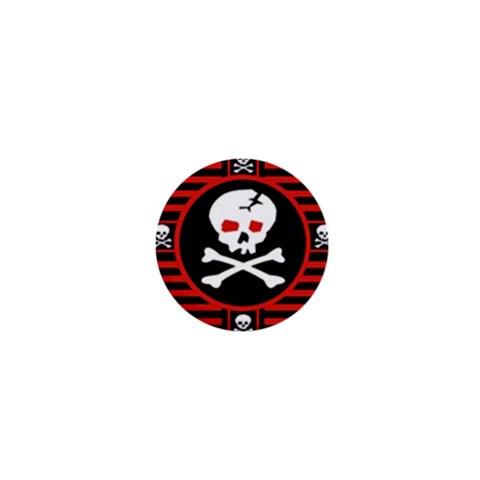 Skull Cross 1  Mini Magnet from ArtsNow.com Front