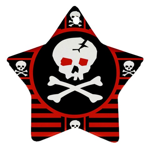 Skull Cross Ornament (Star) from ArtsNow.com Front