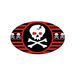 Skull Cross Sticker (Oval)