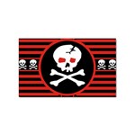 Skull Cross Sticker (Rectangular)