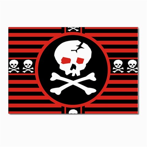 Skull Cross Postcard 4 x 6  (Pkg of 10) from ArtsNow.com Front