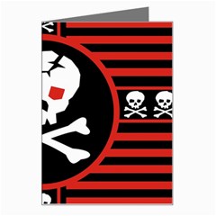 Skull Cross Greeting Card from ArtsNow.com Left