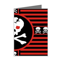 Skull Cross Mini Greeting Card from ArtsNow.com Left