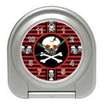 Skull Cross Travel Alarm Clock