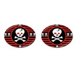 Skull Cross Cufflinks (Oval)