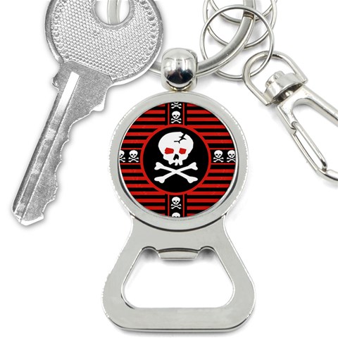 Skull Cross Bottle Opener Key Chain from ArtsNow.com Front