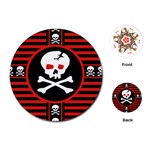 Skull Cross Playing Cards Single Design (Round)