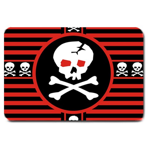 Skull Cross Large Doormat from ArtsNow.com 30 x20  Door Mat