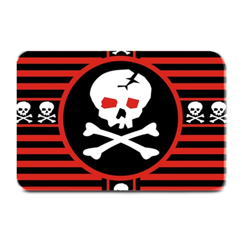 Skull Cross Plate Mat from ArtsNow.com 18 x12  Plate Mat