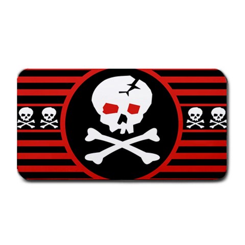 Skull Cross Medium Bar Mat from ArtsNow.com 16 x8.5  Bar Mat