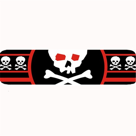 Skull Cross Large Bar Mat from ArtsNow.com 32 x8.5  Bar Mat