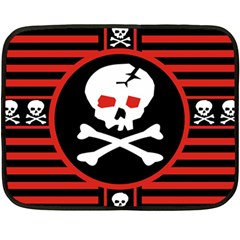 Skull Cross Double Sided Fleece Blanket (Mini) from ArtsNow.com 35 x27  Blanket Front