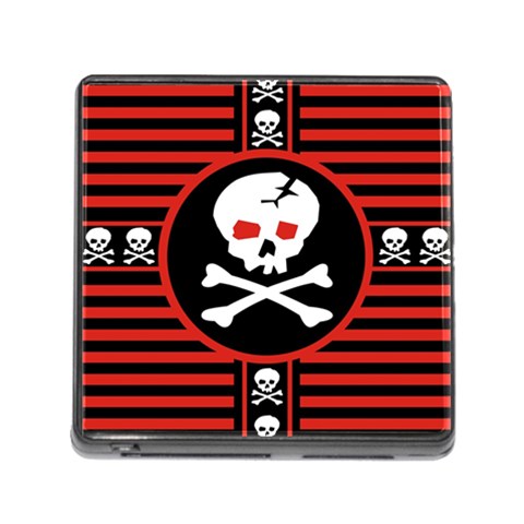 Skull Cross Memory Card Reader (Square 5 Slot) from ArtsNow.com Front