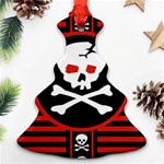 Skull Cross Christmas Tree Ornament (Two Sides)