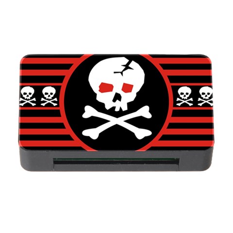 Skull Cross Memory Card Reader with CF from ArtsNow.com Front