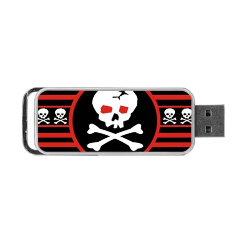 Skull Cross Portable USB Flash (One Side) from ArtsNow.com Front