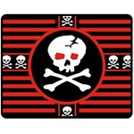 Skull Cross Double Sided Fleece Blanket (Medium)