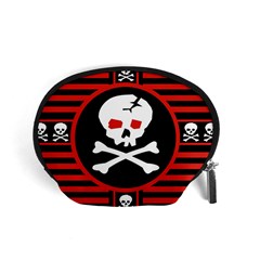 Skull Cross Accessory Pouch (Small) from ArtsNow.com Front