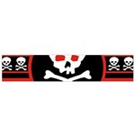 Skull Cross Small Flano Scarf