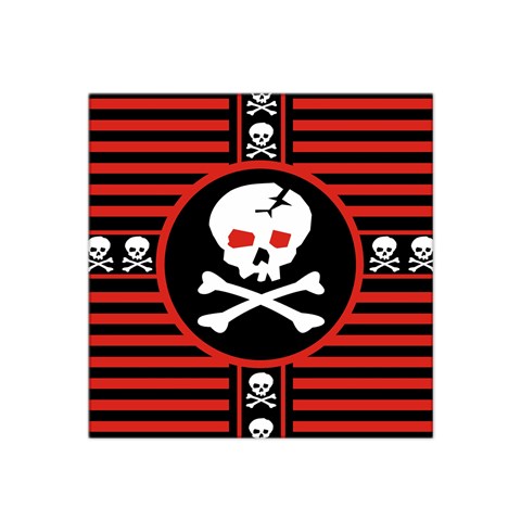 Skull Cross Satin Bandana Scarf from ArtsNow.com Front
