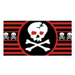 Skull Cross Satin Shawl