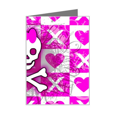 Skull Princess Mini Greeting Card from ArtsNow.com Left