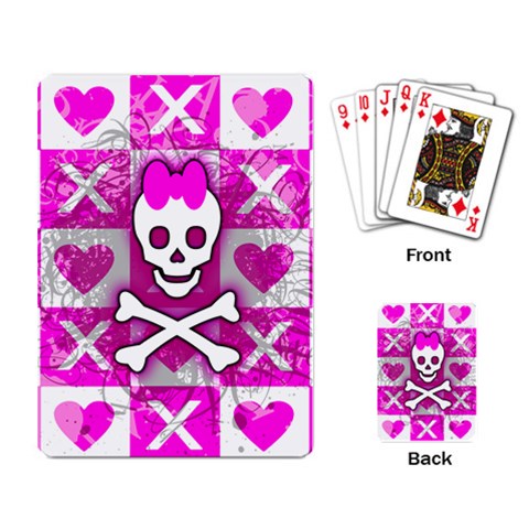 Skull Princess Playing Cards Single Design (Rectangle) from ArtsNow.com Back