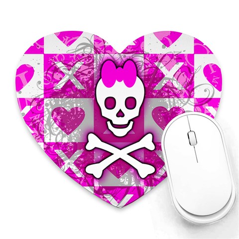 Skull Princess Heart Mousepad from ArtsNow.com Front