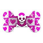 Skull Princess Dog Tag Bone (Two Sides)