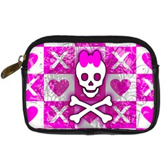 Skull Princess Digital Camera Leather Case from ArtsNow.com Front