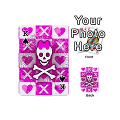 King Skull Princess Playing Cards 54 Designs (Mini) from ArtsNow.com Front - SpadeK