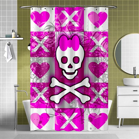 Skull Princess Shower Curtain 48  x 72  (Small) from ArtsNow.com Curtain(48  X 72 ) - 42.18 x64.8  Curtain(48  X 72 )