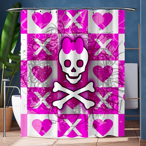 Skull Princess Shower Curtain 60  x 72  (Medium) from ArtsNow.com 60 x72  Curtain