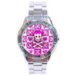 Skull Princess Stainless Steel Analogue Watch