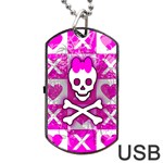 Skull Princess Dog Tag USB Flash (Two Sides)