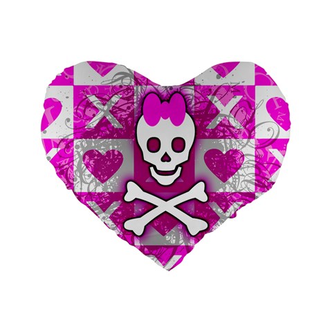 Skull Princess Standard 16  Premium Heart Shape Cushion  from ArtsNow.com Front
