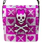 Skull Princess Flap Closure Messenger Bag (S)