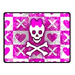 Skull Princess Double Sided Fleece Blanket (Small)