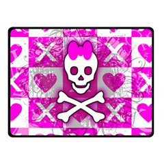 Skull Princess Double Sided Fleece Blanket (Small) from ArtsNow.com 45 x34  Blanket Back