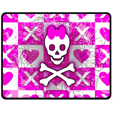 Skull Princess Double Sided Fleece Blanket (Medium) from ArtsNow.com 58.8 x47.4  Blanket Front