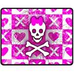 Skull Princess Double Sided Fleece Blanket (Medium)