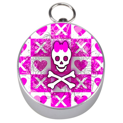 Skull Princess Silver Compass from ArtsNow.com Front