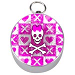 Skull Princess Silver Compass