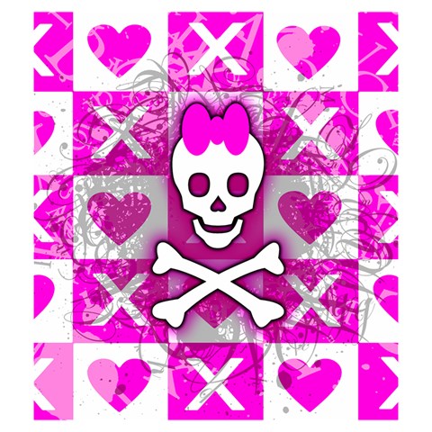 Skull Princess Drawstring Pouch (Medium) from ArtsNow.com Back