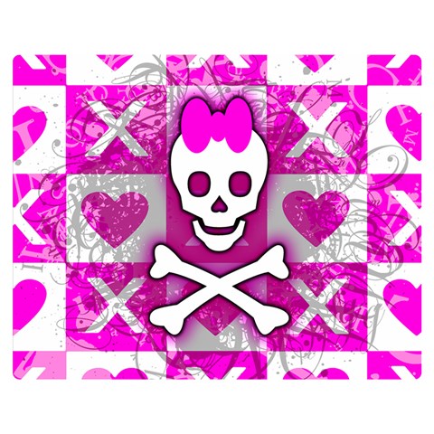 Skull Princess Double Sided Flano Blanket (Medium) from ArtsNow.com 60 x50  Blanket Front