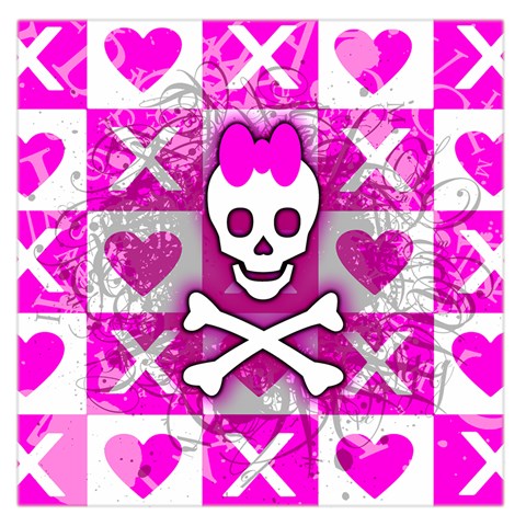 Skull Princess Large Satin Scarf (Square) from ArtsNow.com Front
