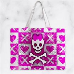 Skull Princess Zipper Mini Tote Bag from ArtsNow.com Front