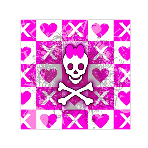 Skull Princess Small Satin Scarf (Square) from ArtsNow.com Front