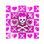 Skull Princess Small Satin Scarf (Square)